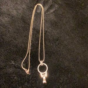 Silver Plated ID Badge Necklace